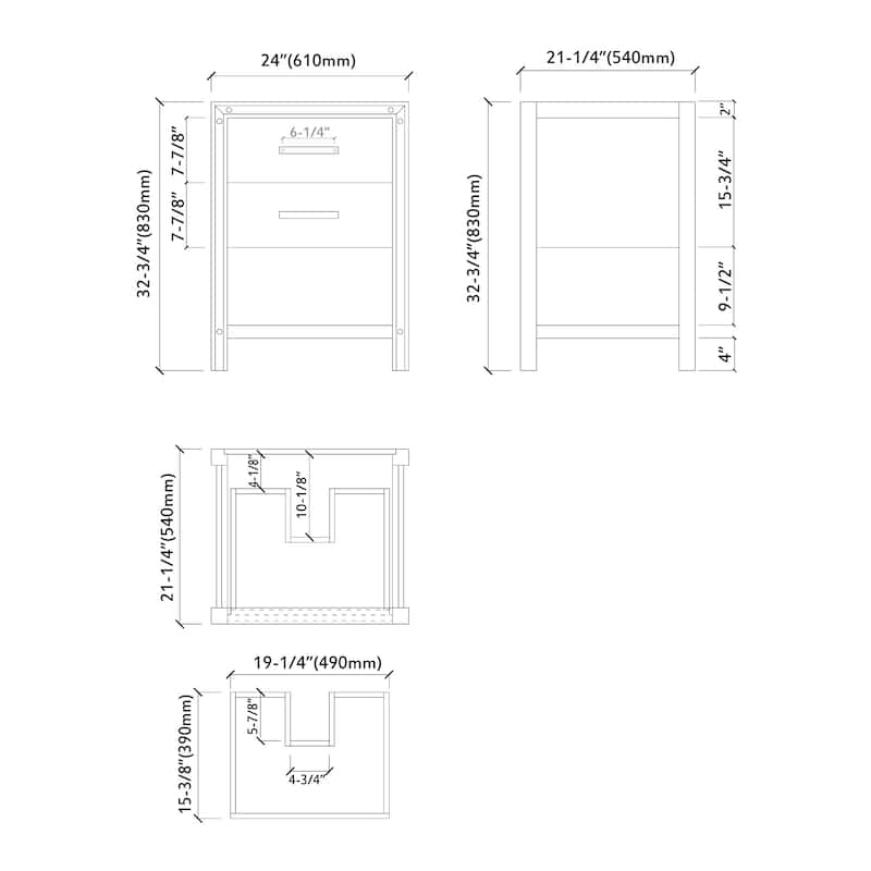 Thornton 24" Single Bathroom Vanity Set