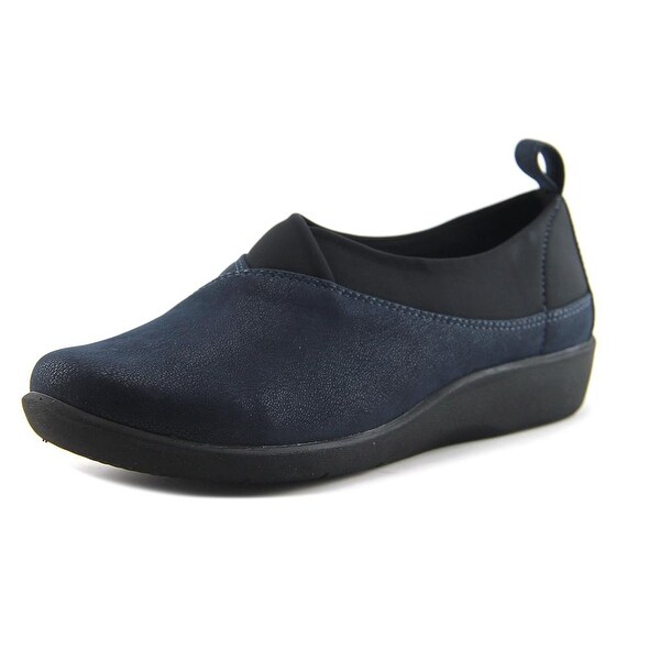 Round Toe Canvas Blue Loafer 