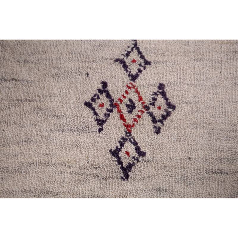 Tribal Animals Gabbeh Oriental Area Rug Hand-Knotted Wool Carpet - 3'11"x 5'10"