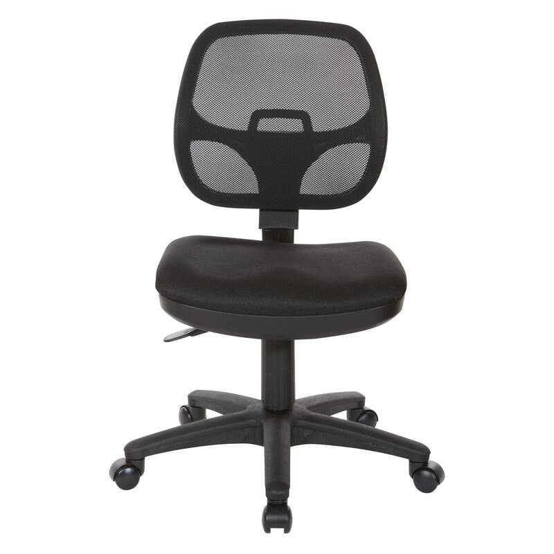 Office Star Mesh Screen Back Task Chair with Vinyl Seat
