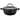 Circulon Symmetry Hard-Anodized Nonstick Induction Casserole Pan with Lid, 5.5-Quart, Black