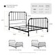preview thumbnail 2 of 4, Furniture of America Wren Metal Full Spindle Bed