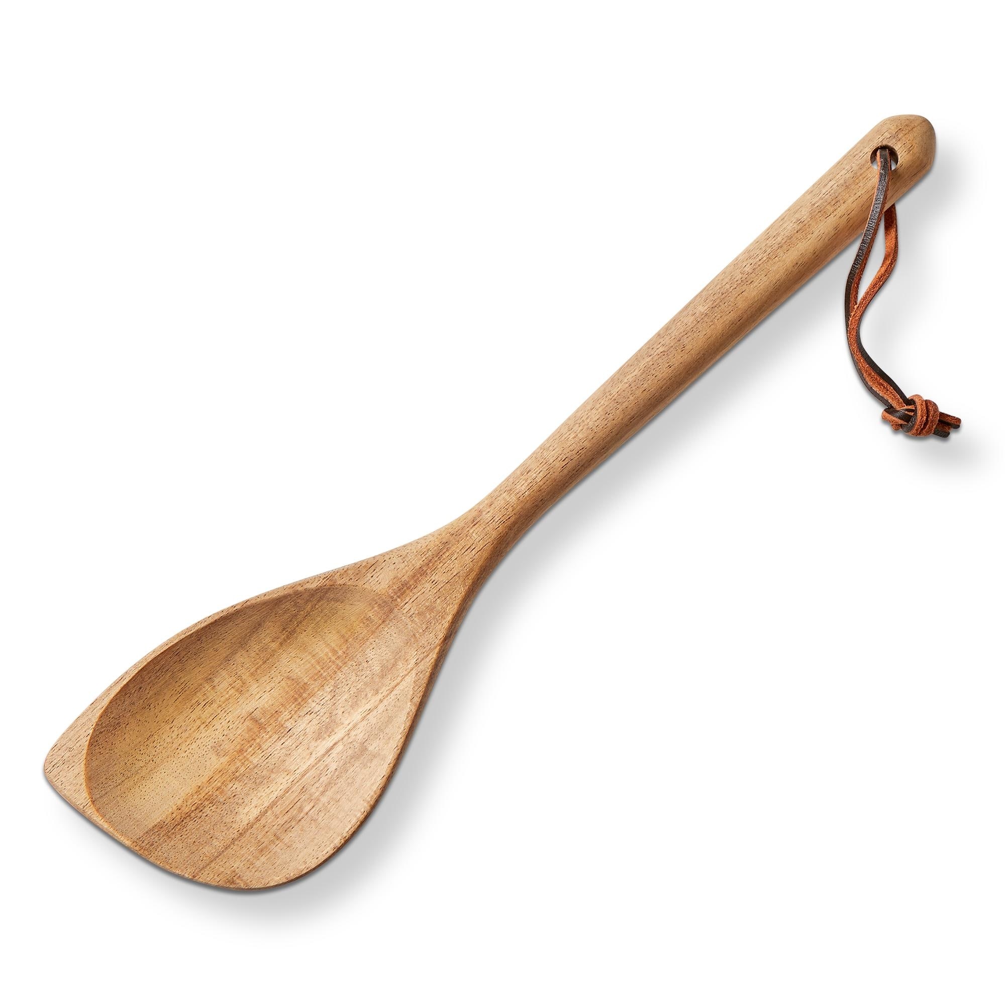 Acacia Wood Angled Spoon Natural Acacia Wood Everyday