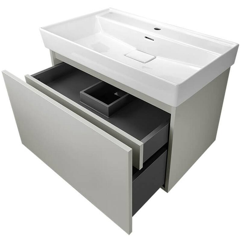 Nameeks Sharp-3219-W Sharp 32" Wall Mounted Single Basin Vanity Set
