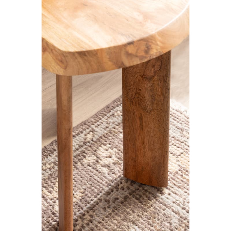 Kate and Laurel Vaux Chunky Side Table - 22x14x22