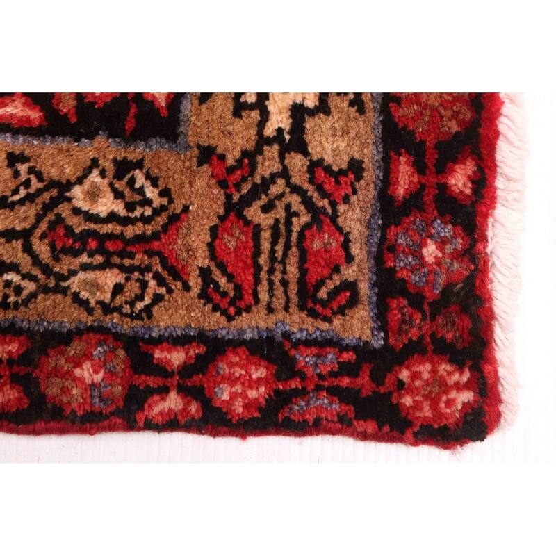 ECARPETGALLERY Hand-knotted Andelz Red Wool Rug - 4'1 x 14'9