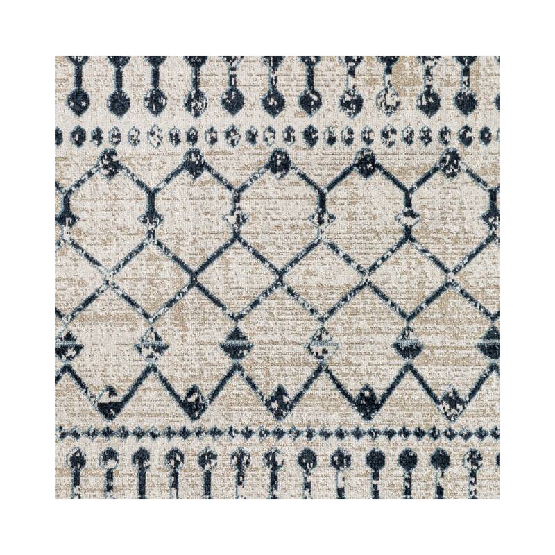 Livabliss Lavadora Bohemian Diamond Washable Area Rug