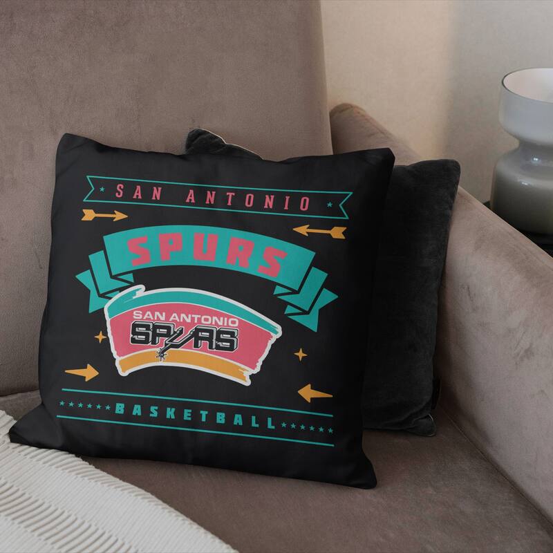 NBA San Antonio Spurs Hardwood Classic 18 Inch Throw Pillow