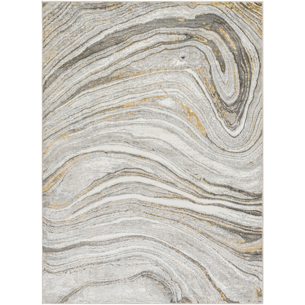 Livabliss San Fran Marbled Abstract Area Rug