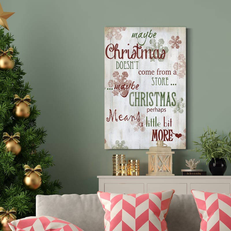 Christmas Means More -Premium Gallery Wrapped Canvas - Ready to Hang
