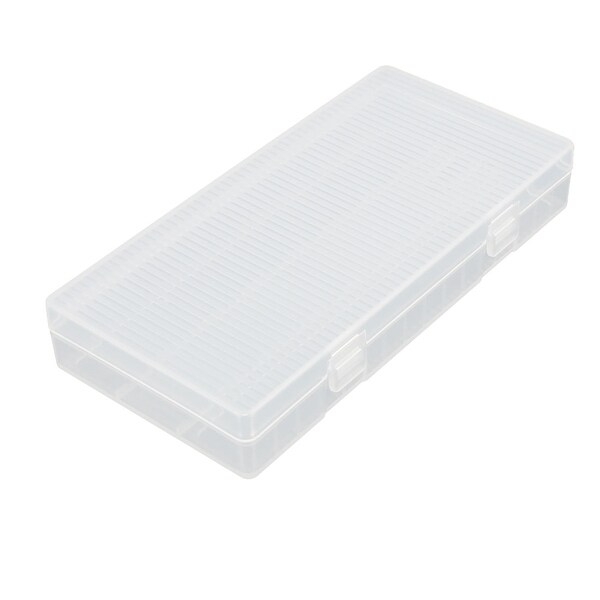 Transparent Storage Case Plastic Battery Box Holder Organizer 156mmx78mmx25mm