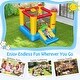 preview thumbnail 8 of 7, Costway Inflatable Bouncer Kids Slide Bounce House for Indoor Outdoor - 108.5" x 77" x 64.5" (L x W x H)