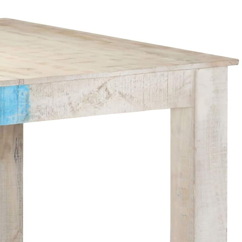vidaXL Dining Table White 70.9"x35.4"x29.9" Solid Mango Wood