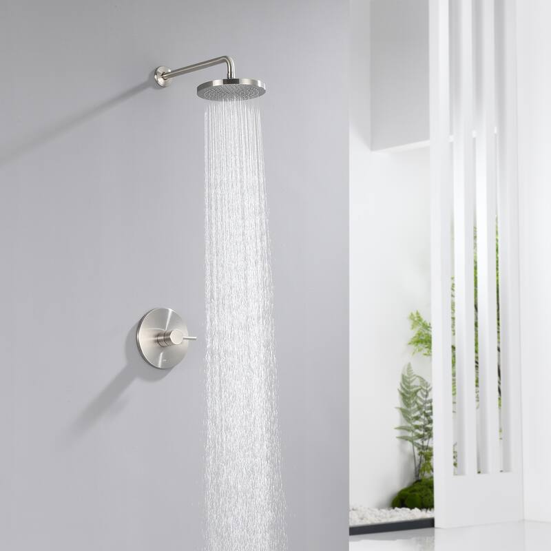Luxier SS-B02 Single Handle 1-Spray Shower Faucet (Valve Included)