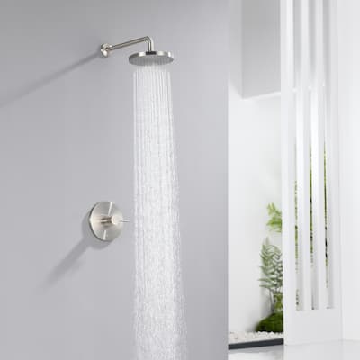 Luxier SS-B02 Single Handle 1-Spray Shower Faucet (Valve Included)