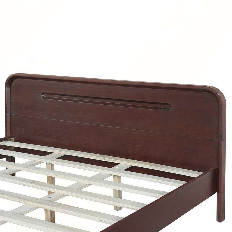 Pine Solid Wood Bed with Timeless Design Easy Assemble