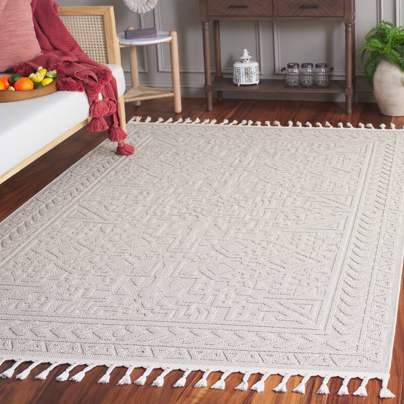 SAFAVIEH Paros Leaner Rug - 4' x 6' - Ivory