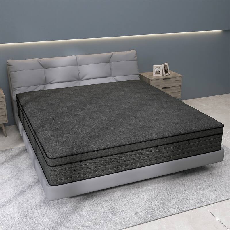 8" Medium Memory Foam Hybrid Mattress with Pocket Springs