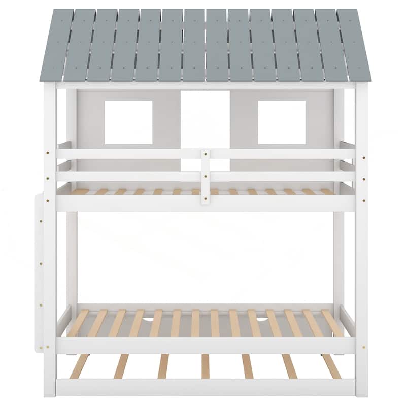 Charming Twin Size Bunk Bed with Special Design for Fun and Comfort