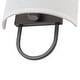 preview thumbnail 16 of 17, 1-Light Modern Ivory Fabric Wall Sconce