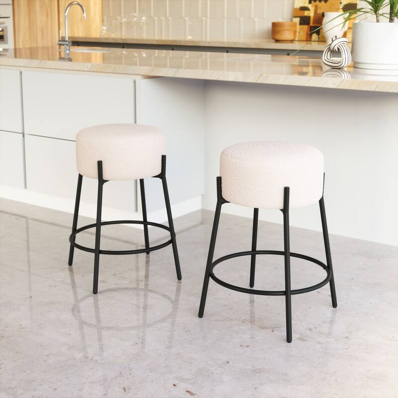 Blanche Counter Stool Ivory - Ivory