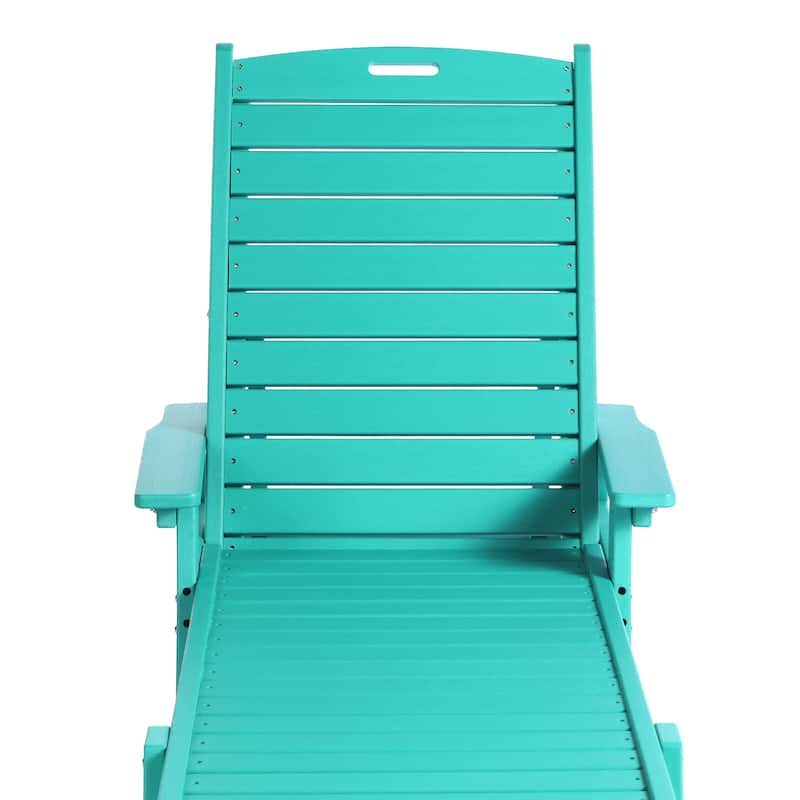 Laguna Hdpe All Weather Outdoor Patio Pool Reclining Chaise Lounge (Set Of 2)