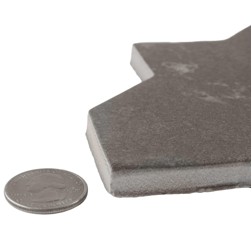 Merola Tile Istanbul Shield Checker 4-3/4" x 8-1/4" Porcelain Floor and Wall Tile - Case (36 Tiles)