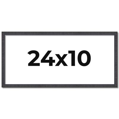 24x10 Frame Brown Solid Wood Picture Frame - Complete Modern Photo