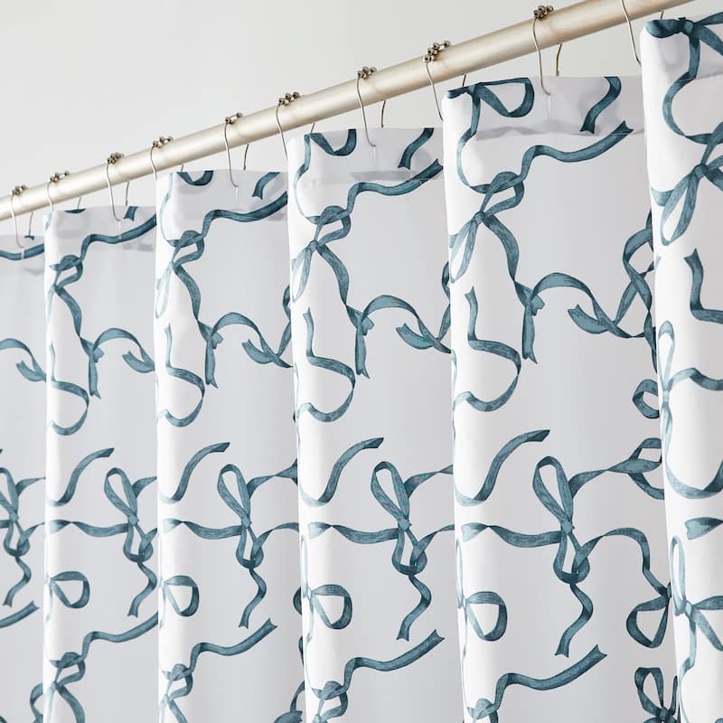 Truly Soft Printed Bow Shower Curtain