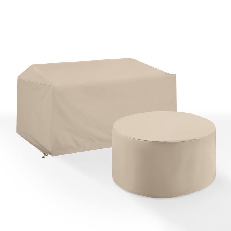 Crosley 2Pc Outdoor Furniture Cover Set - Tan