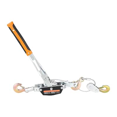 Come Along Winch, 5 Ton (11,023 lbs) Pulling Capacity, 11.5 ft Steel Cable, 3 Hooks, Heavy Duty Ratchet Power Puller Tool