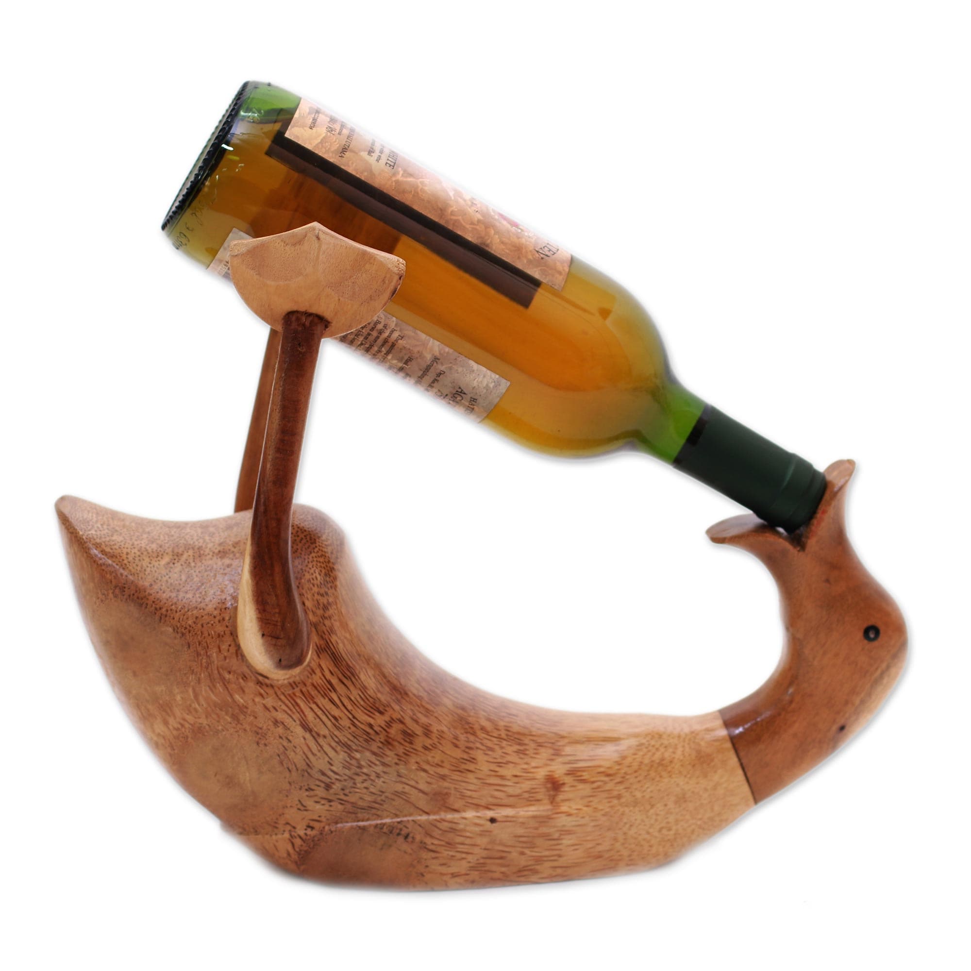 Wooden duck wine holder 2025