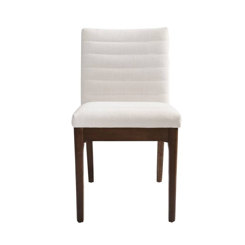 Modern 7-Piece Dining Table Set, Kitchen Table Set with Upholstered Chairs, Elegant Dining Table with Splayed Legs