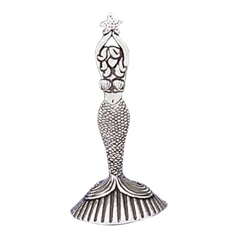 Nautical Pewter Mermaid Jewelry Ladies Ring Holder - Silver