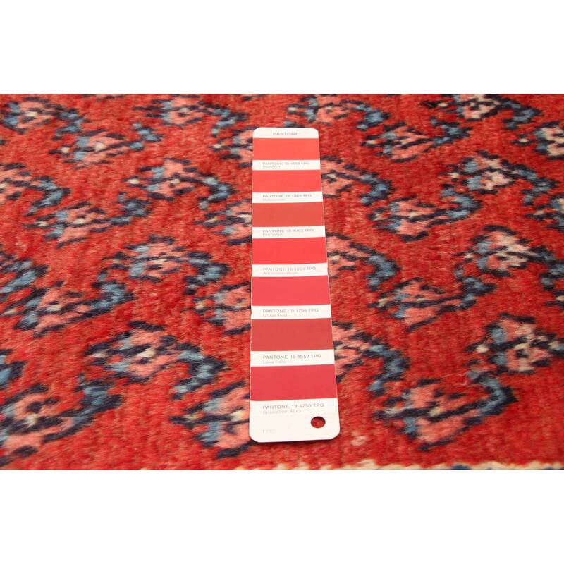 ECARPETGALLERY Hand-knotted Andelz Red Wool Rug - 3'3 x 10'3