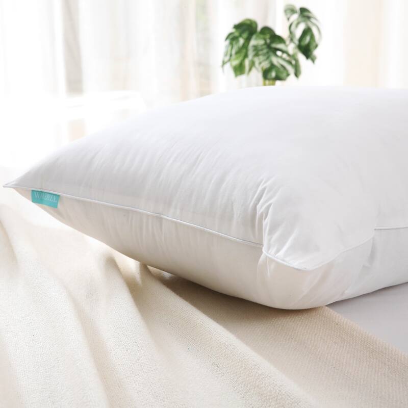 Waverly White Goose Feather and Down Blend Pillow, Set of 2