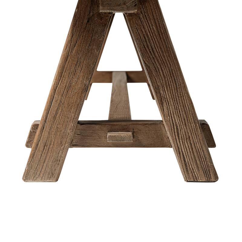 Jennifer Taylor Home Hawthorne 72" Reclaimed Elm Trestle Dining Bench