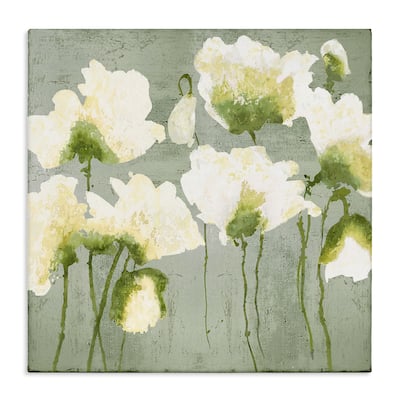 Stupell Modern White Flower Blooms Canvas Wall Art Design By Vanessa Austin