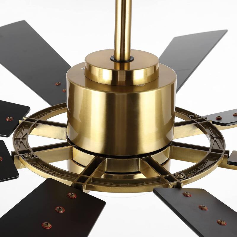 72" Modern 8-Blade Windmill LED Large Ceiling Fan with Remote