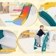 preview thumbnail 12 of 19, Gymax 9 in 1 Toddler Slide L Shaped Kids Slide & Climber Playset w/