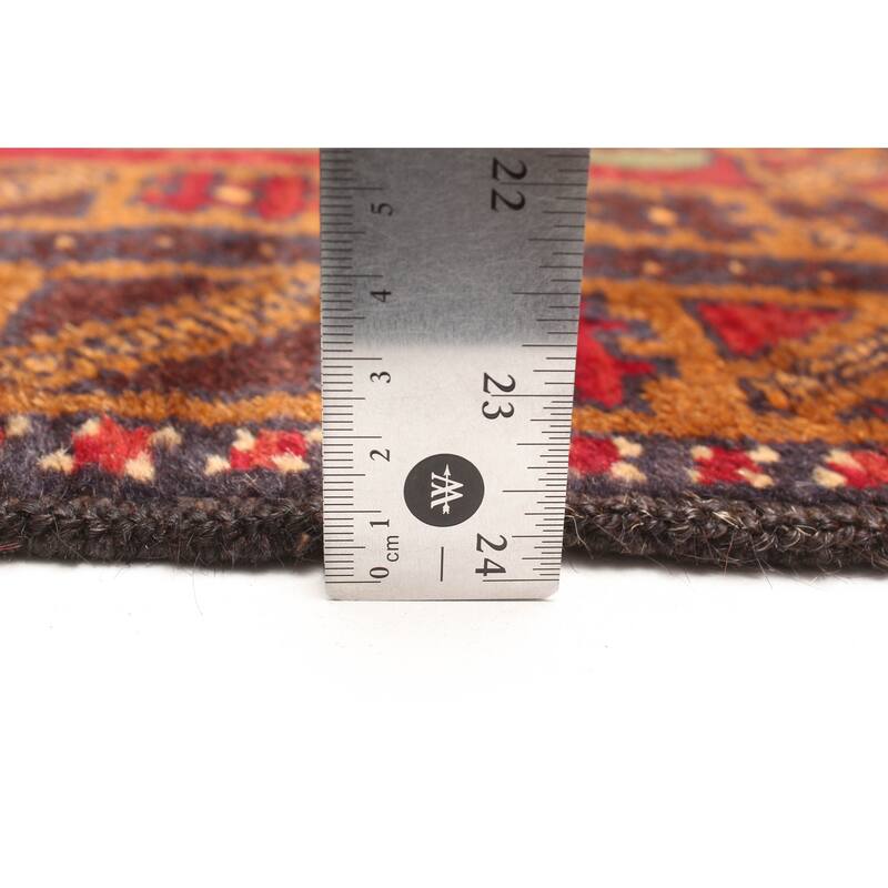 ECARPETGALLERY Hand-knotted Teimani Dark Red Wool Rug - 3'5 x 5'11