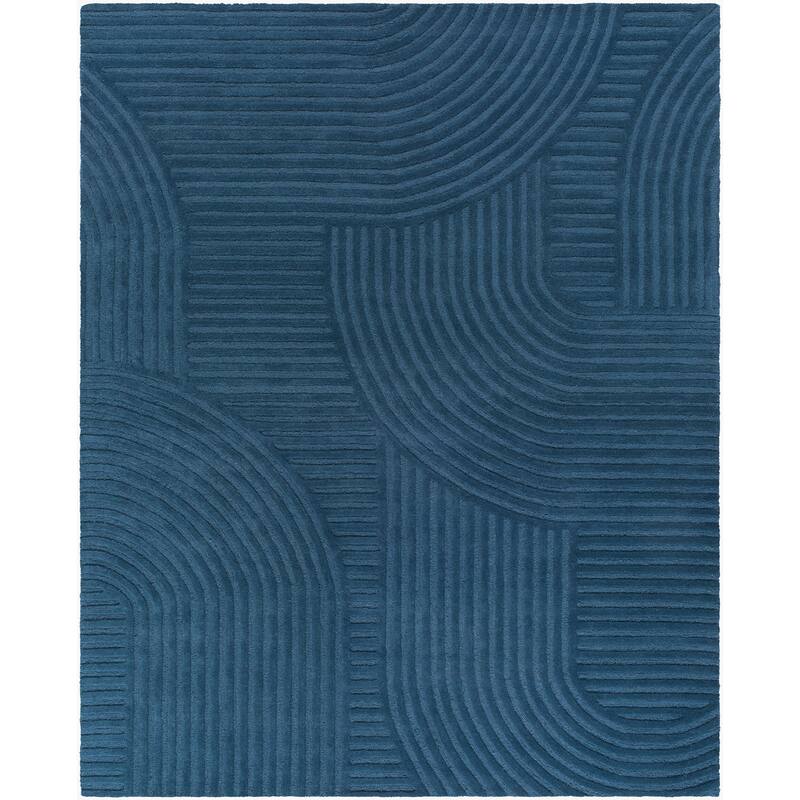 Livabliss Transitional Brook Graphic Area Rug - 2' x 3' - Navy