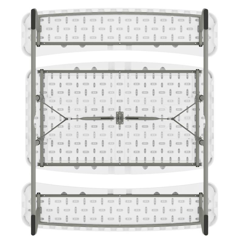 Indoor/Outdoor Commercial Grade Kids Folding Picnic Table with Benches - 37.5"D x 32.625"W x 21.5"H