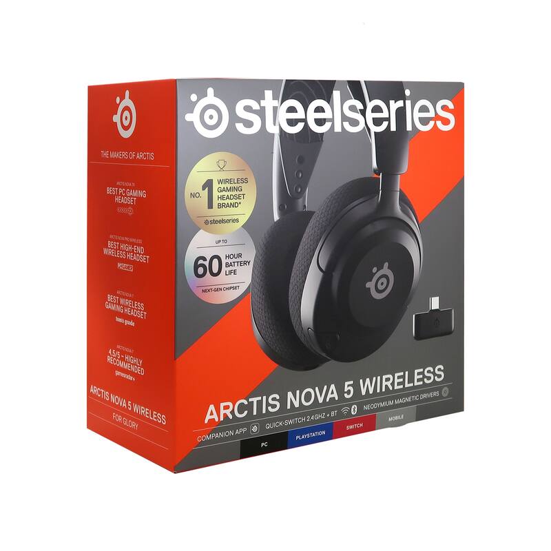 SteelSeries Arctis Nova 5 Wireless Gaming Headset - Black