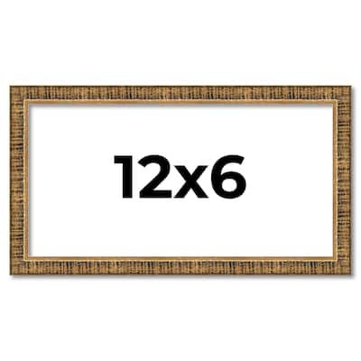 12x6 Frame Gold Kingsley Distressed Solid Wood Picture Frame Width