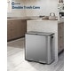 preview thumbnail 4 of 16, 21.2 Gallon Stainless Steel Double Trash Can with Lid for Kitchen, Large Dual Trash and Recycle Bin Combo, Step-On