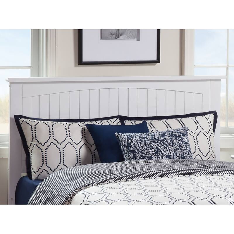 AFI Nantucket Headboard with Attachable Charger - White - King