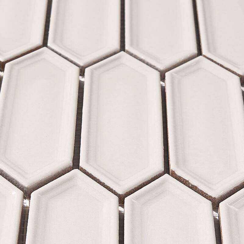 Forio 1.2" x 4.2" Picket Glossy Porcelain Mosaic Tile