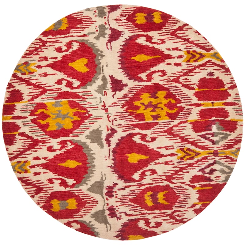 SAFAVIEH Handmade Ikat Branquinha Modern Wool Rug