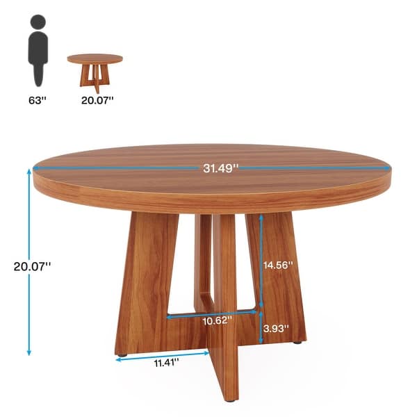 31.4 Inch Round Coffee Table for Living Room - Bed Bath & Beyond - 39577917